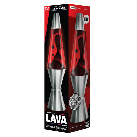 14.5″ Lava Lamp Chrome Plated Crimson - US 7507