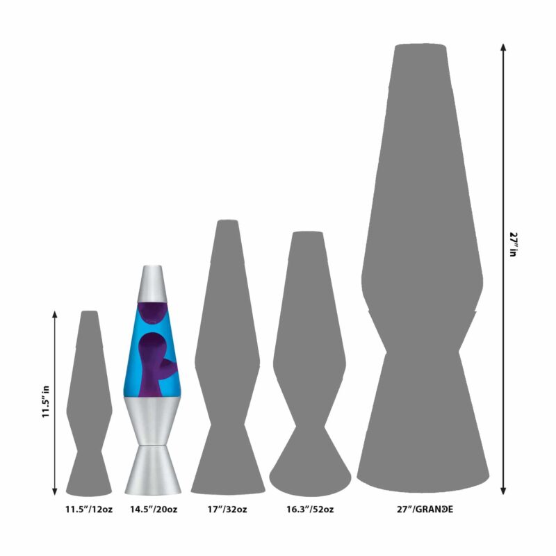 14.5″ LAVA Lamp – Purple/Blue/Silver - US 1780