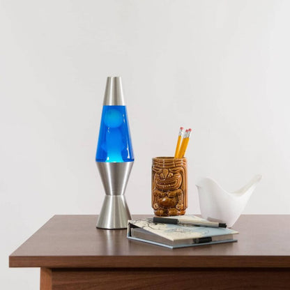11.5″ LAVA Lamp – White/Blue/Silver - US 9187