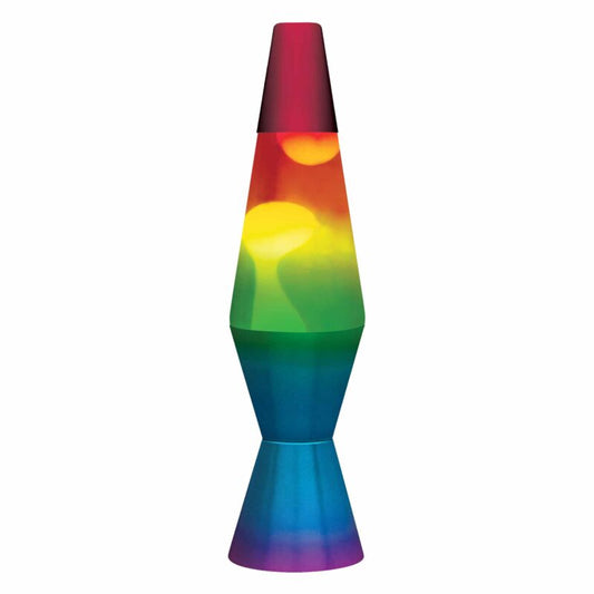 11.5″ LAVA Lamp Rainbow – White/Tricolor - US 2782
