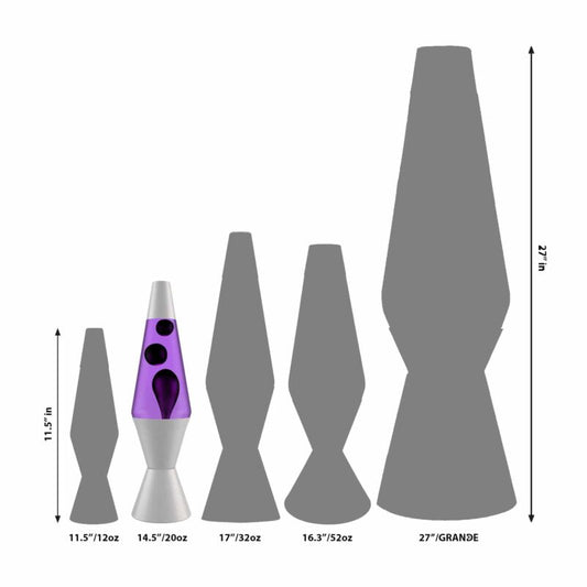 14.5’’ LAVA Lamp – Black &amp; Purple - US 6105