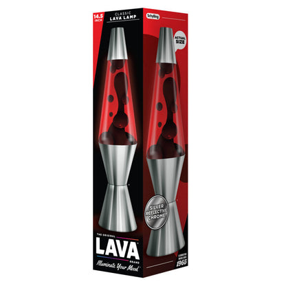 14.5″ Lava Lamp Chrome Plated Crimson - US 7507