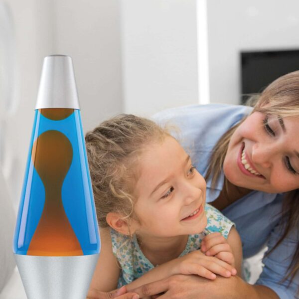 14.5” LAVA Lamp – Orange/Blue/Silver - US 1779