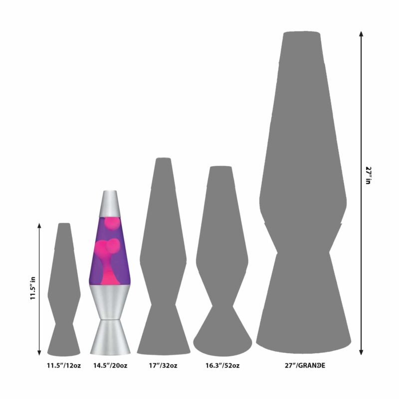 14.5” LAVA Lamp – Pink/Purple/Silver - US 6179