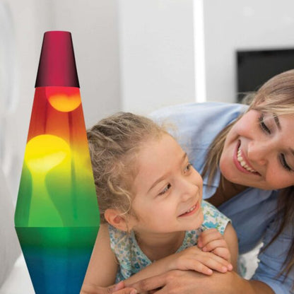 14.5” LAVA Lamp Rainbow – White/Clear/Tricolor - US 9122