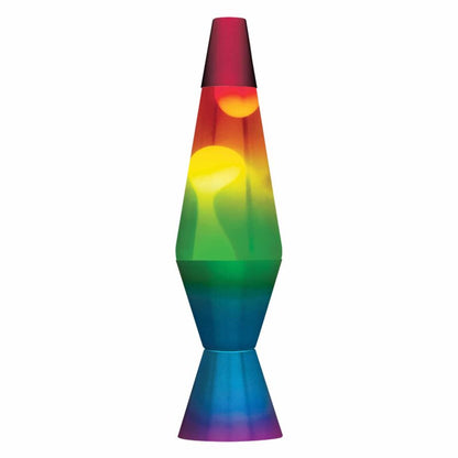 14.5” LAVA Lamp Rainbow – White/Clear/Tricolor - US 9122