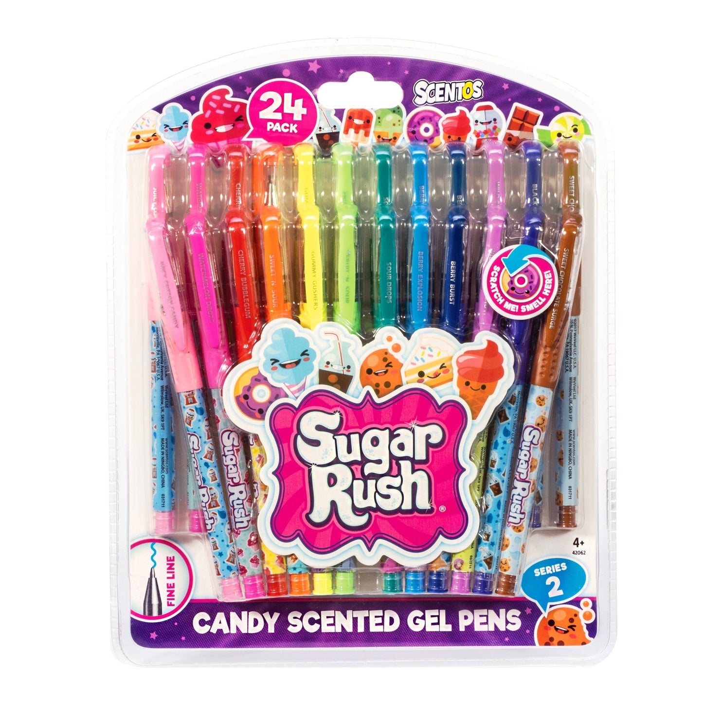 24 Sugar Rush Gel Pens – Scented - US 5572