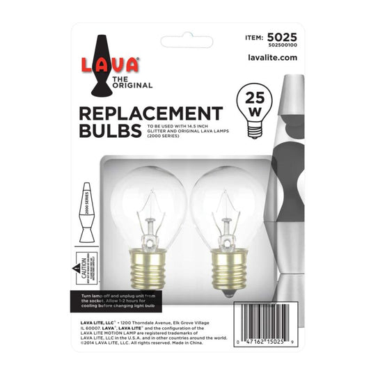 25W LAVA Lamp Light Bulb W/Tray - US 7204