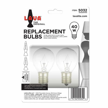 40W LAVA Lamp Light Bulb A15 - US 1215