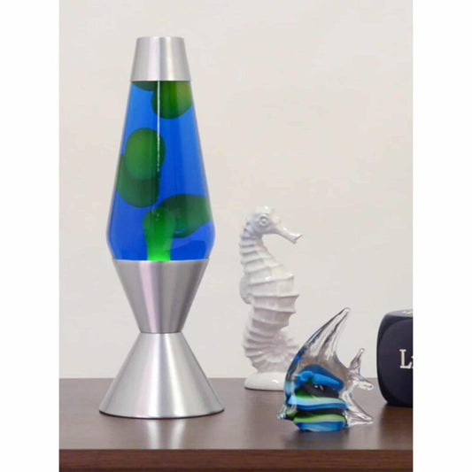 16.3″ LAVA Lamp – Yellow/Blue/Silver - US 9378