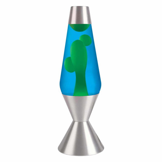 16.3″ LAVA Lamp – Yellow/Blue/Silver - US 9378