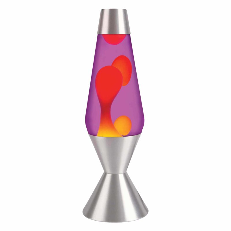 16.3″ LAVA Lamp – Yellow/Purple/Silver - US 6390