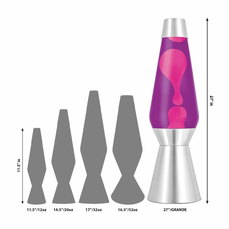 27″ LAVA Lamp Grande – Pink/Purple/Silver - US 7127