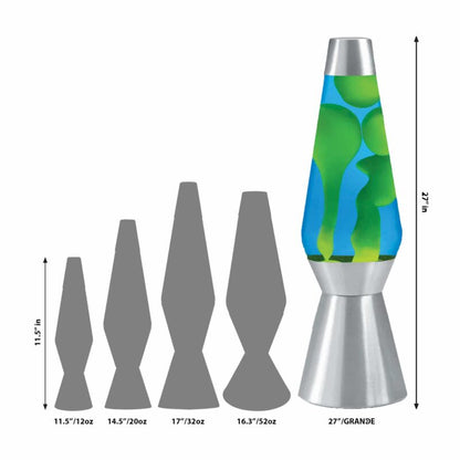 27″ LAVA Lamp Grande – Yellow/Blue/Silver - US 2023